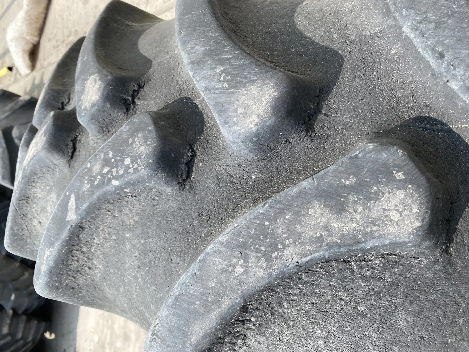 Used 380/80R38 Firestone Radial All Traction DT R-1W 142B TL 60% - sidewall cracks/cuts, roadwear, s image 9