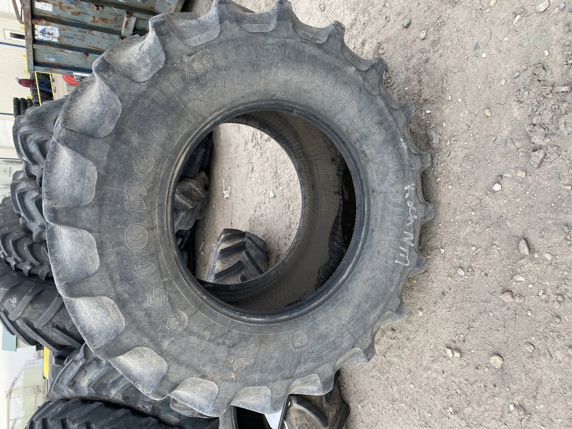 Used 600/65R28 154B Firestone Radial All Traction DT TL R-1W 66%