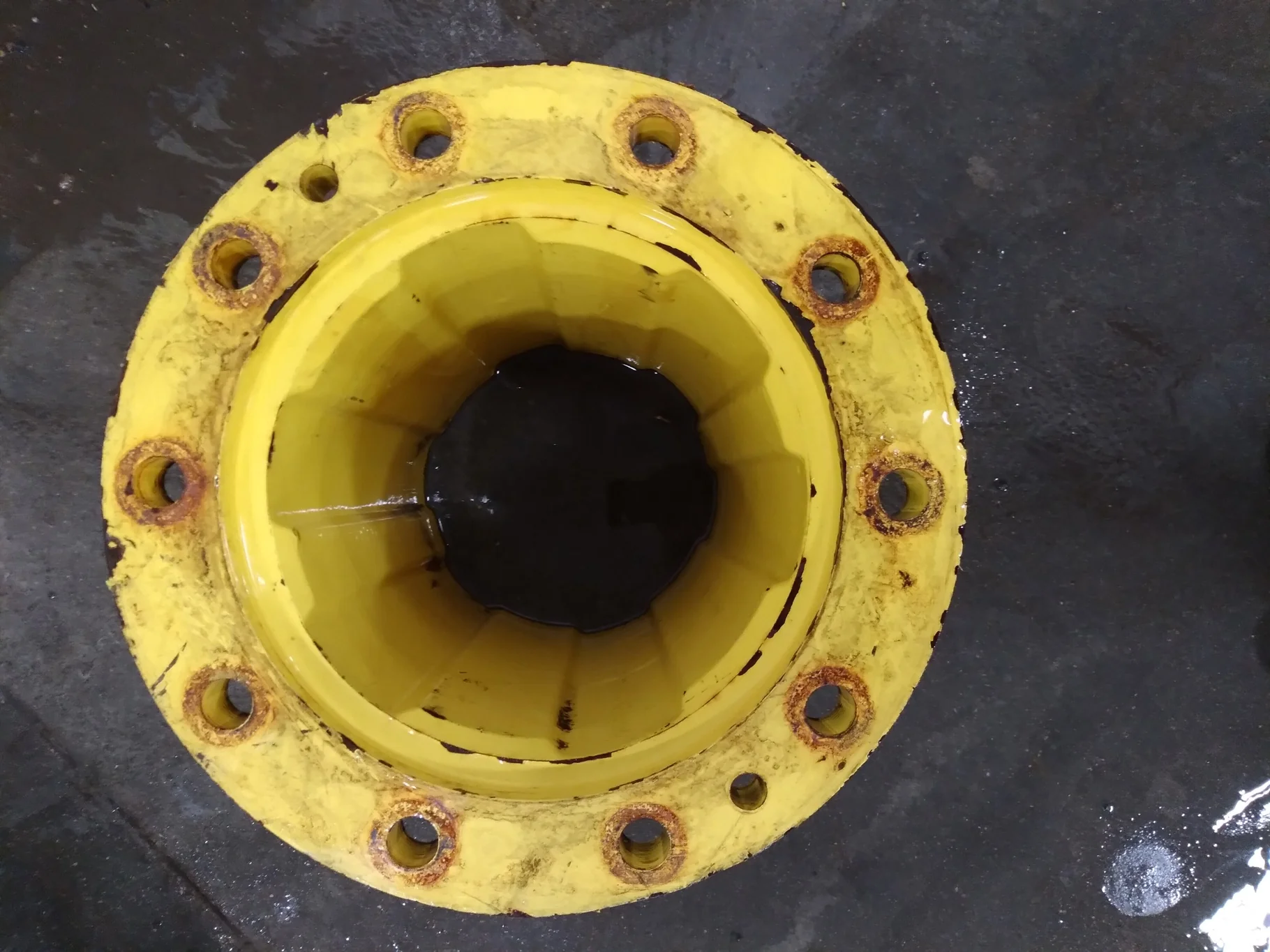 Used 15" Extension John Deere Yellow Triple 10 Bolt image 2