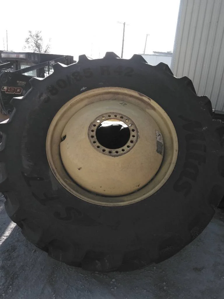 Used 580/85R42 168D Mitas SFT TL R-1W 85-90% On 18 x 42 20-13.19-11.07 Inside Dolly Dual