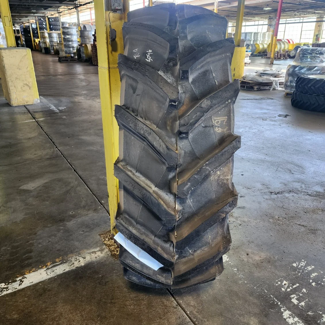 Take-Off 480/70R34 143A8/B Trelleborg TM700 R-1W TL 95% On 15 X 34 24-29.25 9.375"BS Waffle 3B Wheel image 2