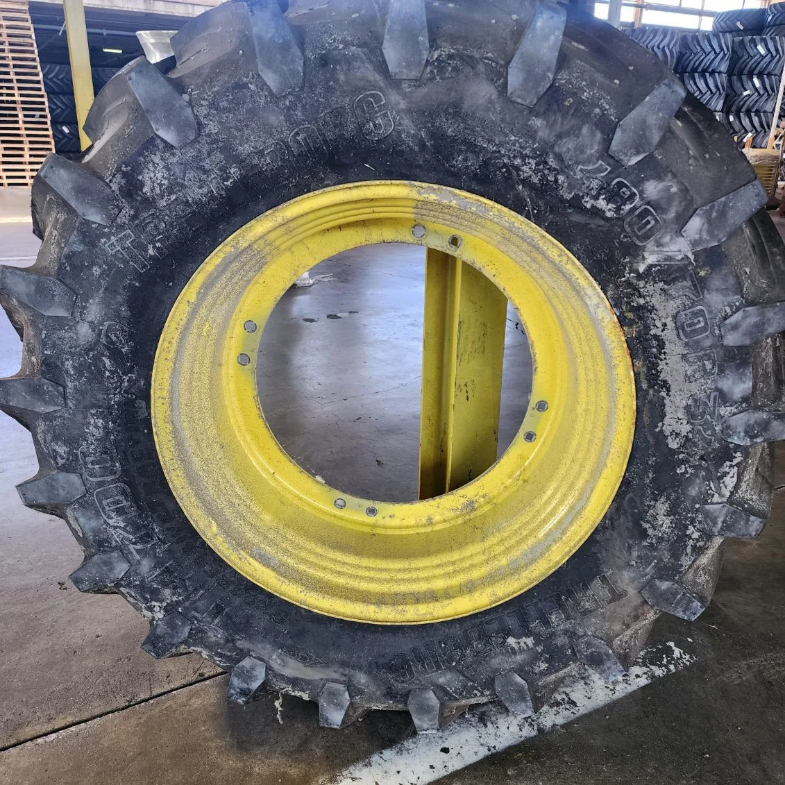 Take-Off 480/70R34 143A8/B Trelleborg TM700 R-1W TL 95% On 15 X 34 24-29.25 9.375"BS Waffle 3B Wheel image 4