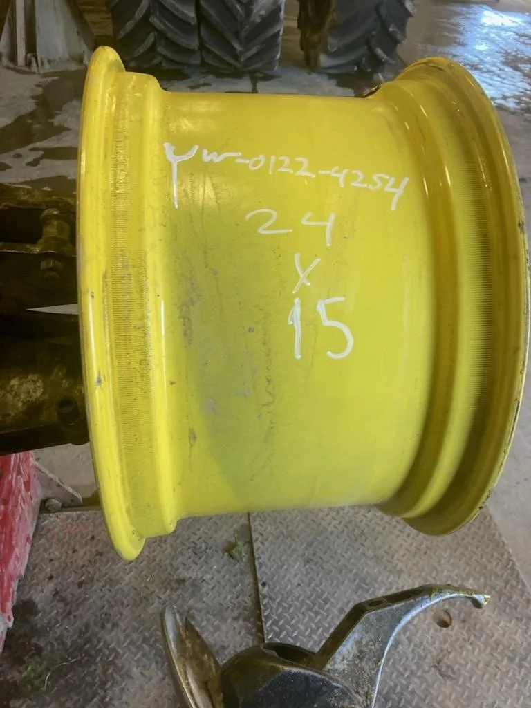 Used 15 X 24 John Deere Yellow 8 Bolt (.846) GKN Style Wheel (8-8-6) image 3