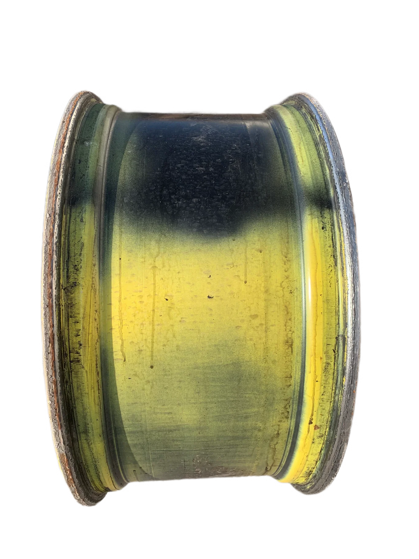 Used 18 X 38 John Deere Yellow Sprayer Wheels (Peeling Paint; Rust on Flange) image 2