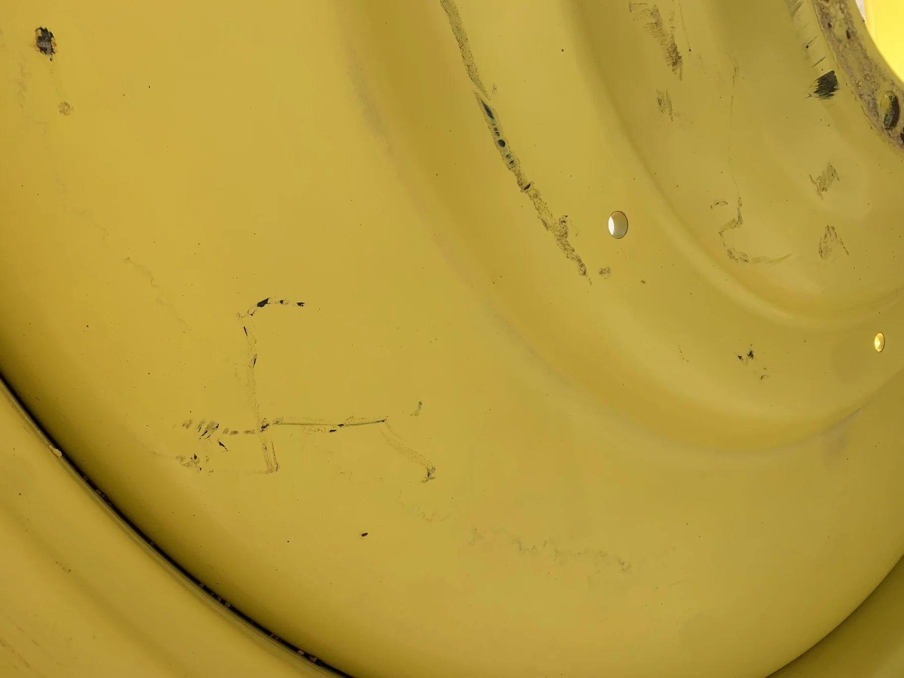 Used 16 X 54 10 Bolt Dual Yellow Wheel image 4