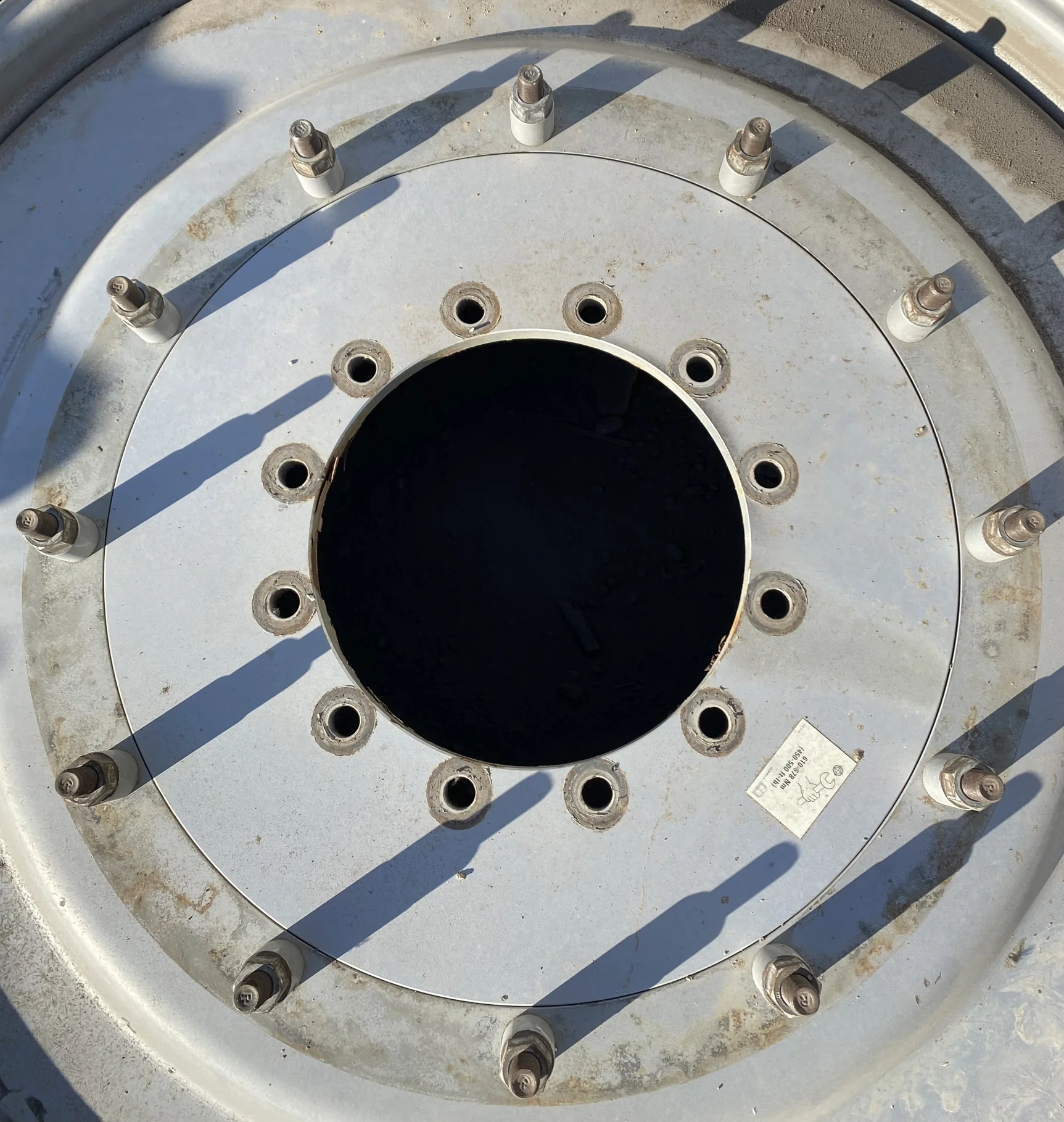 Used 10 X 54 12-30.375-28.44 Sprayer Case Silver Wheel image 2