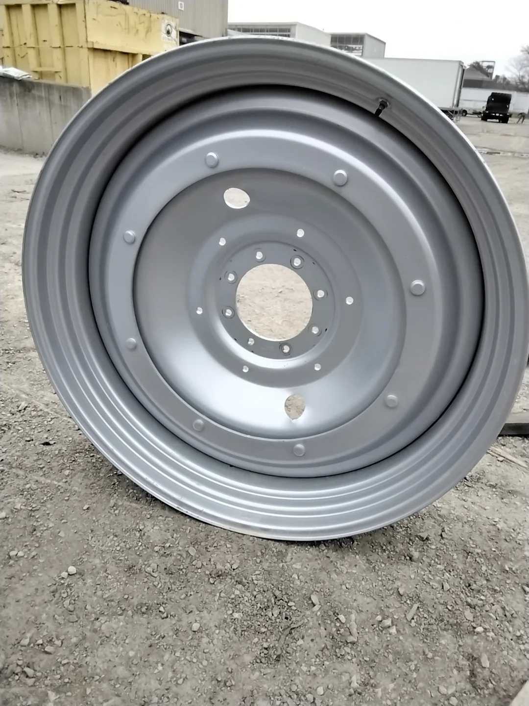 Used 12 x 46 8-10.82-8.78 3.75"BS Moveero Silver Rim & Rail Wheel & Disc