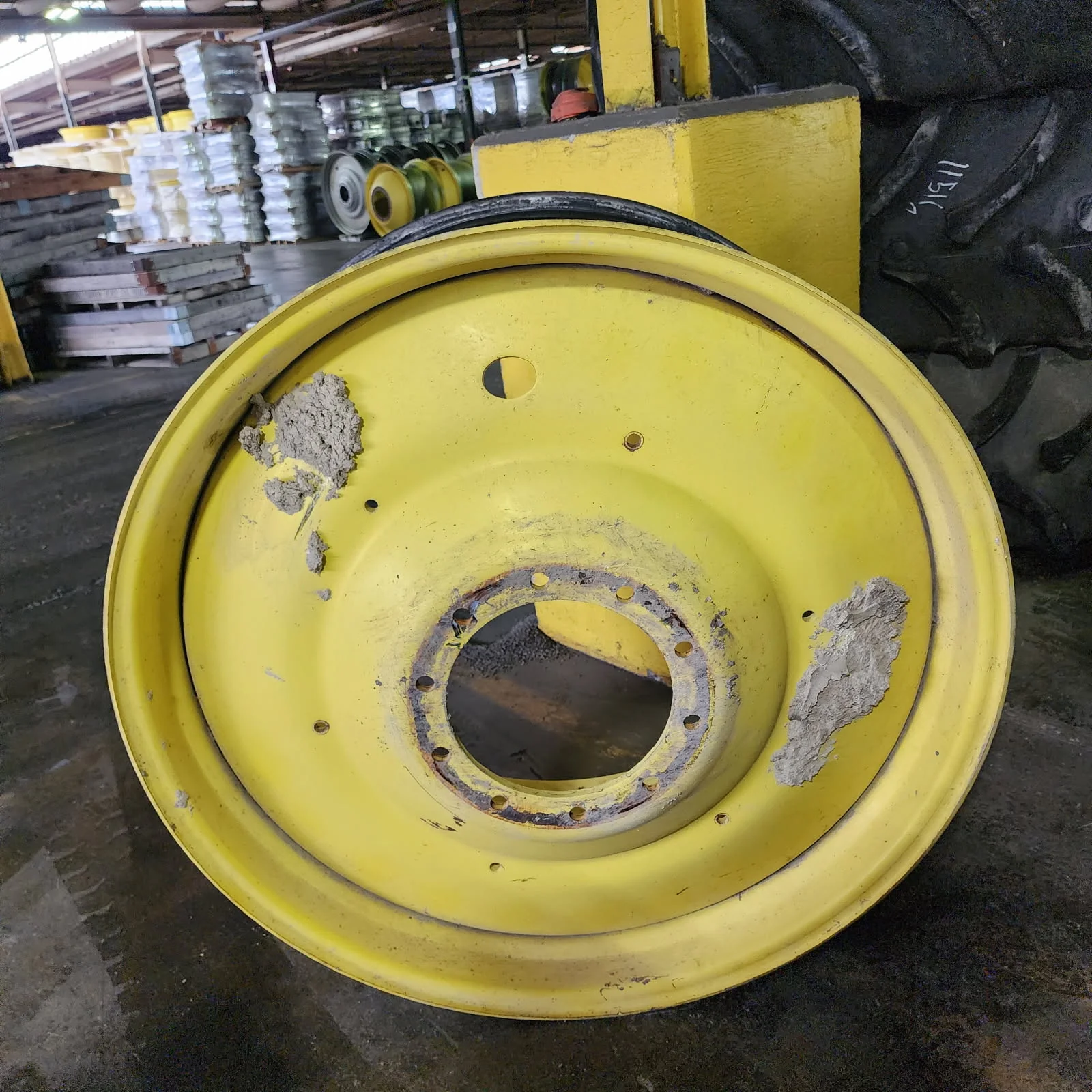 Used 20 X 42 10-13.19-11.07 -2"BS Titan Dual Yellow Wheel