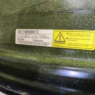Used 16 X 46 10-13.19-11.07 2.5"BS Dual Yellow Wheel image 2
