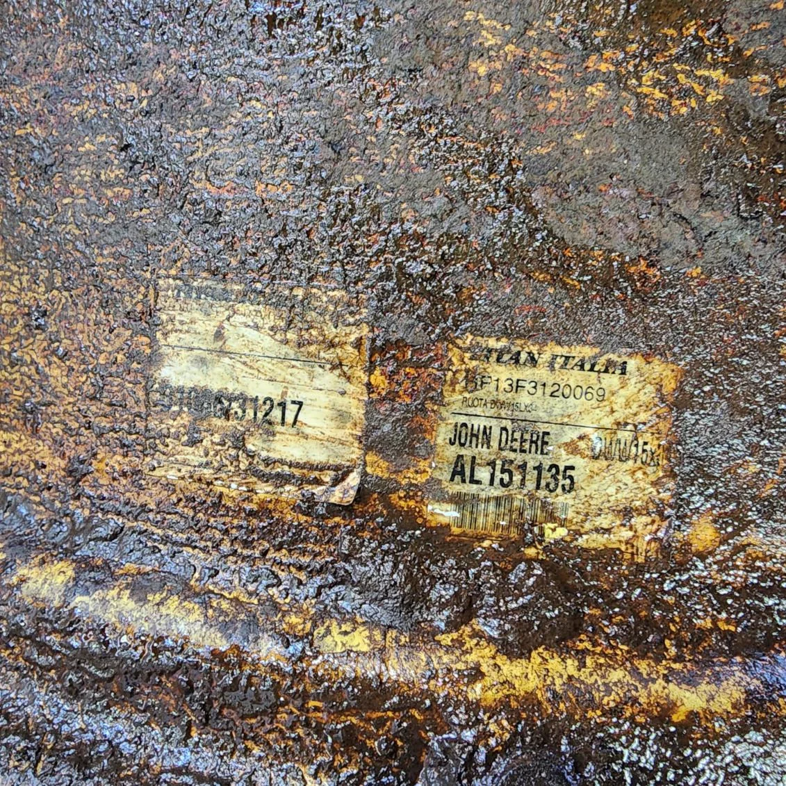 Used 15 X 34 8-8-6 DUAL YELLOW WHEEL image 2