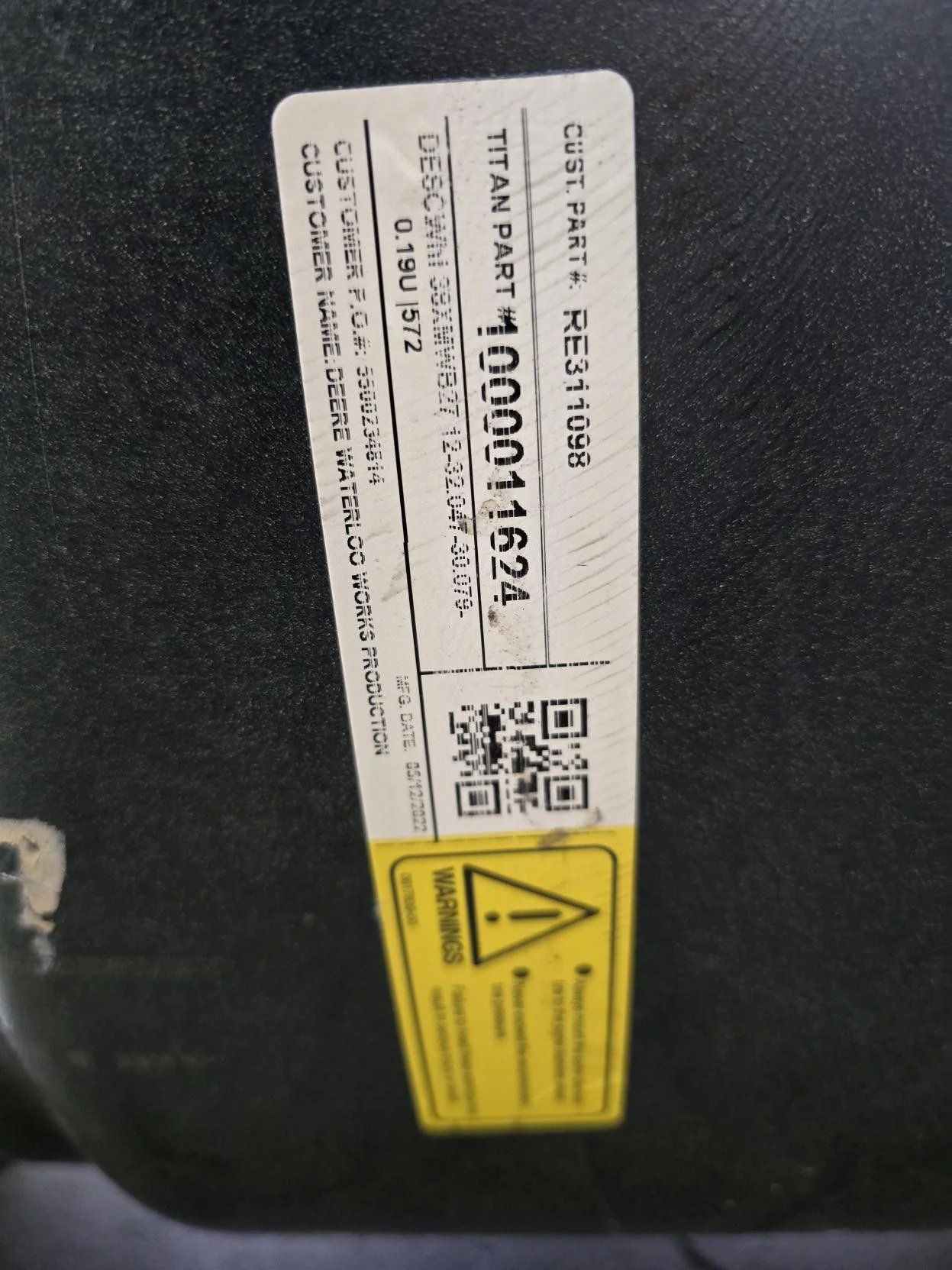 Used 27 X 38 12-32.047-30.079 -0.19U Stub Disc Yellow Wheel image 3