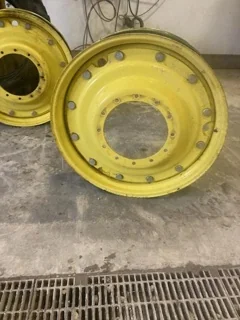 Used 10 X 38 John Deere Yellow 12 Bolt (.906") Stub Disc Wheel