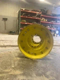 Used 10 X 38 John Deere Yellow 12 Bolt (.906") Stub Disc Wheel image 3