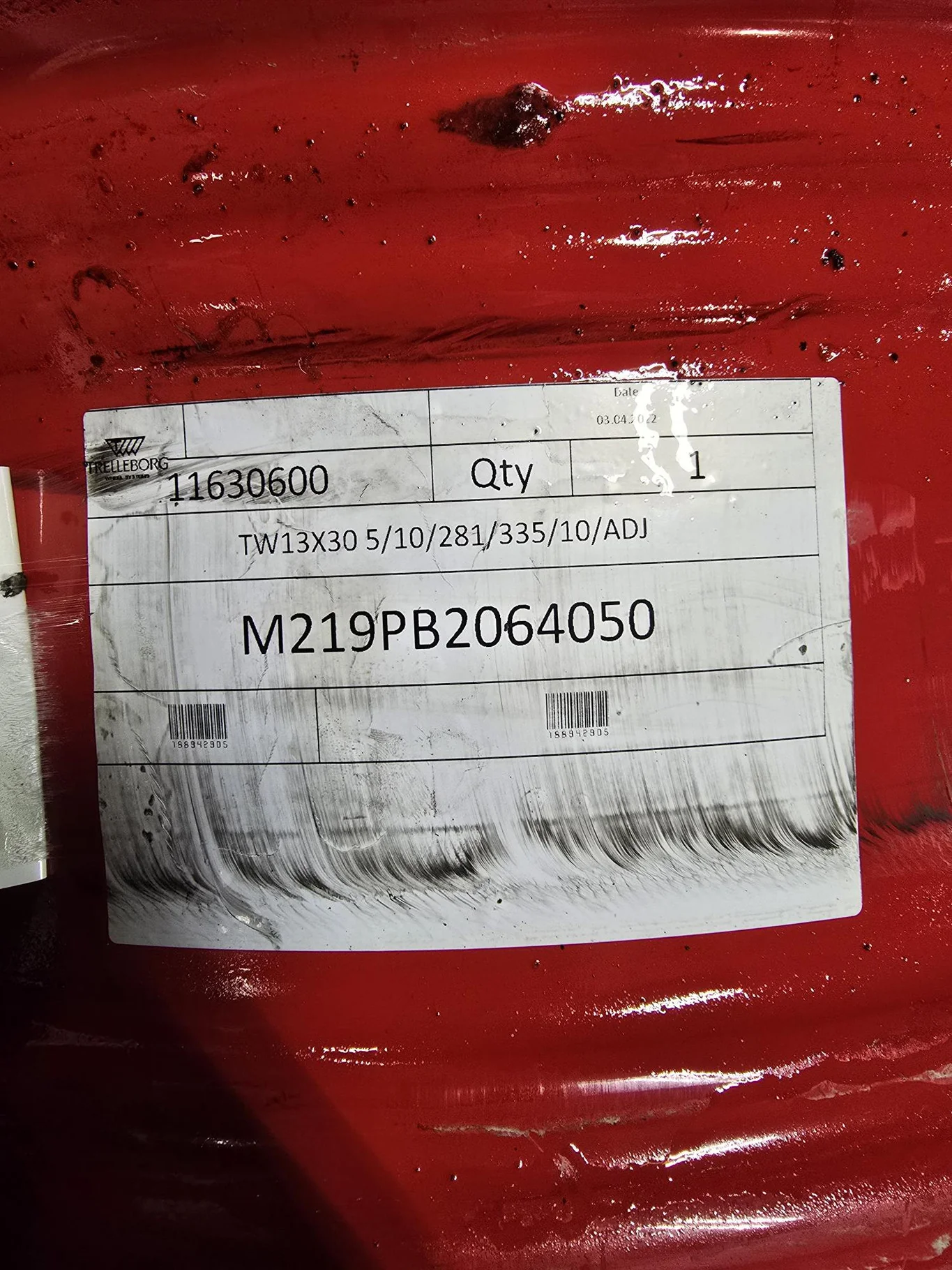 Take-Off 13 x 30 10-13.19-11.07 Fendt Red Rail Wheel & Disc image 4