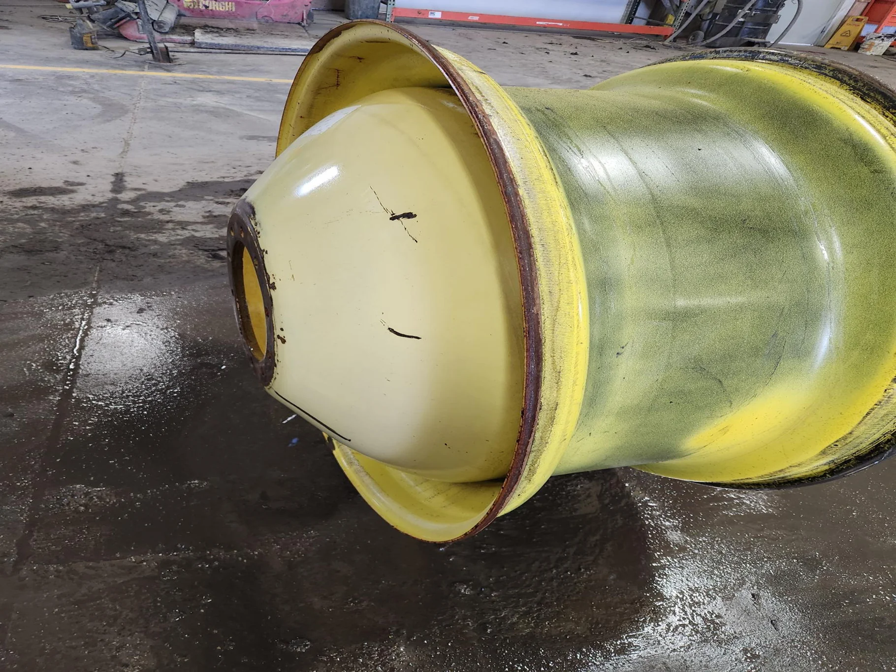 Used 18 x 42 10 Bolt (Inside) Dolly Dual Yellow Wheel image 3