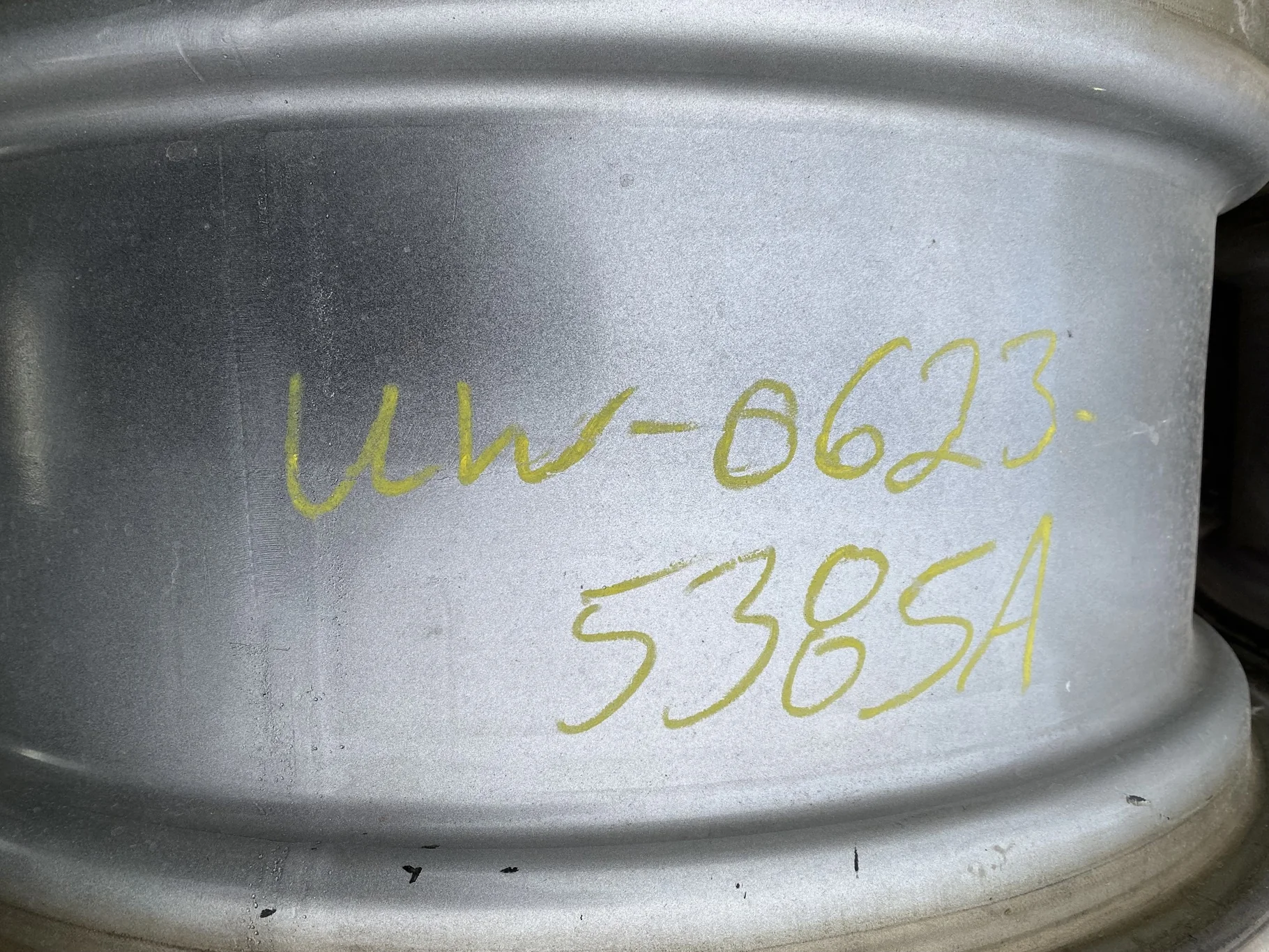 USED 10 X 24 CASE IH SILVER 6 LOOP RIM w a 24" CIH SILVER STRAIGHT PLATE CENTER 6-11-9 image 6