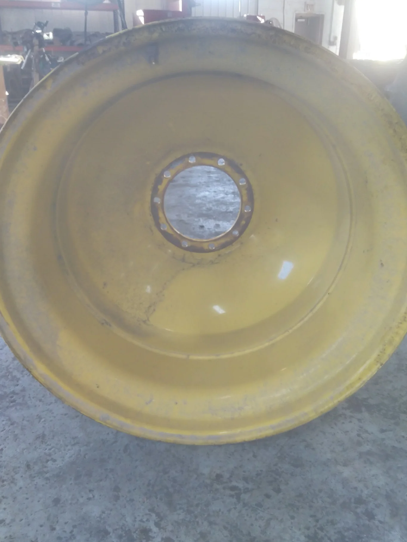 Used 18 X 42 10-13.18-11.09-14.4 Inside Dolly Dual Yellow Wheel image 2