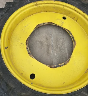 Used 10 x 50 12-29.25-2.75 OUT Yellow Waffle Wheel image 2