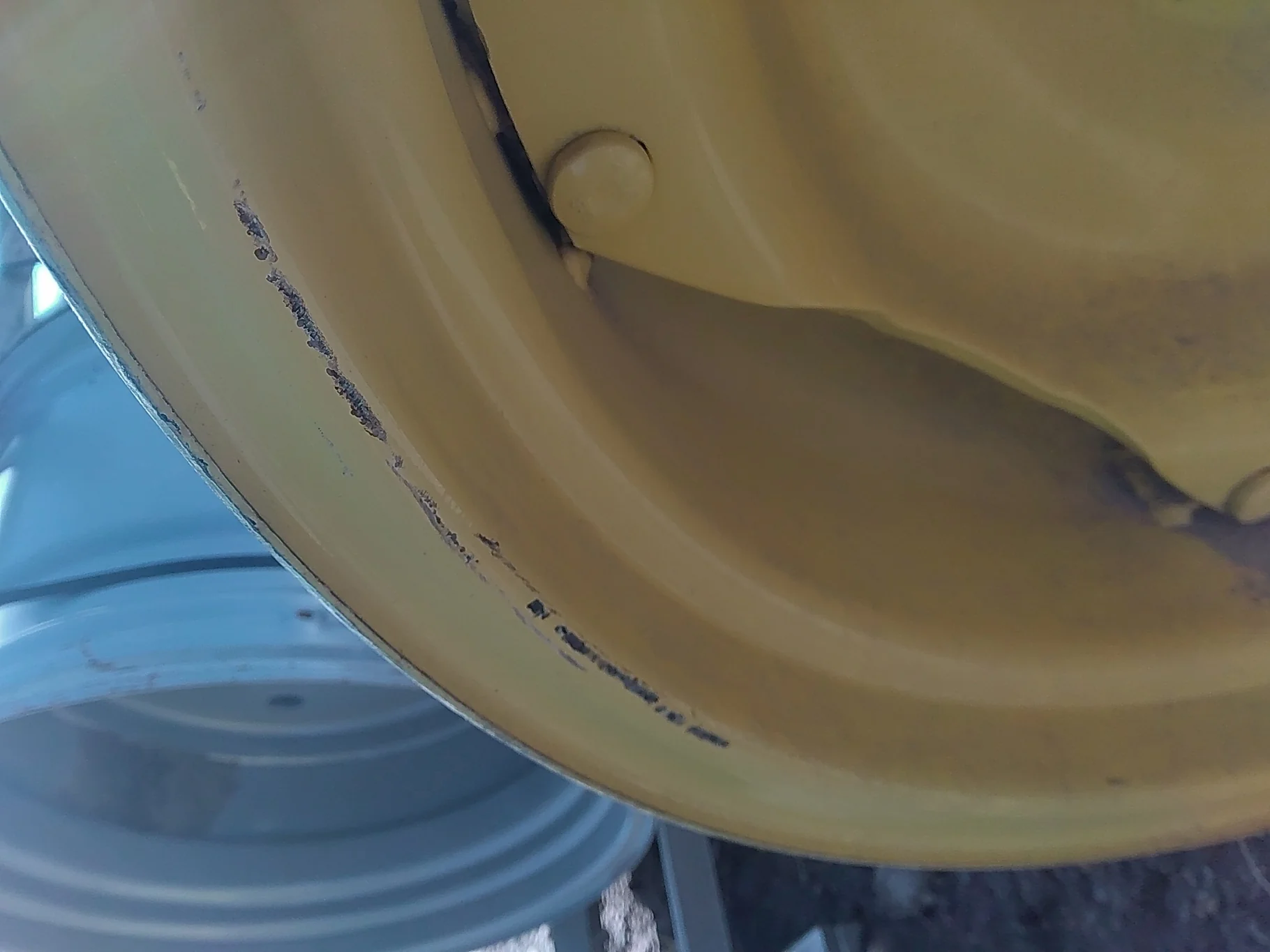 Used 15 X 28 John Deere Yellow GKN Rim with 8-8-6 Center - Good Condition image 10