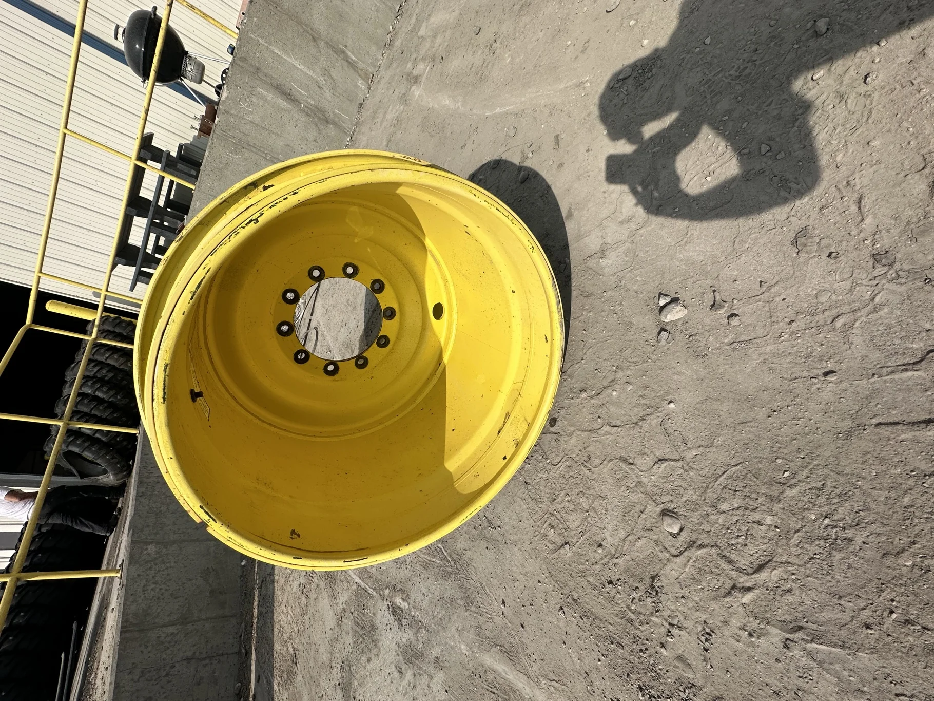 Used 44 X 32 (10-13.187-11.060) 1" IN Yellow Combine Wheel