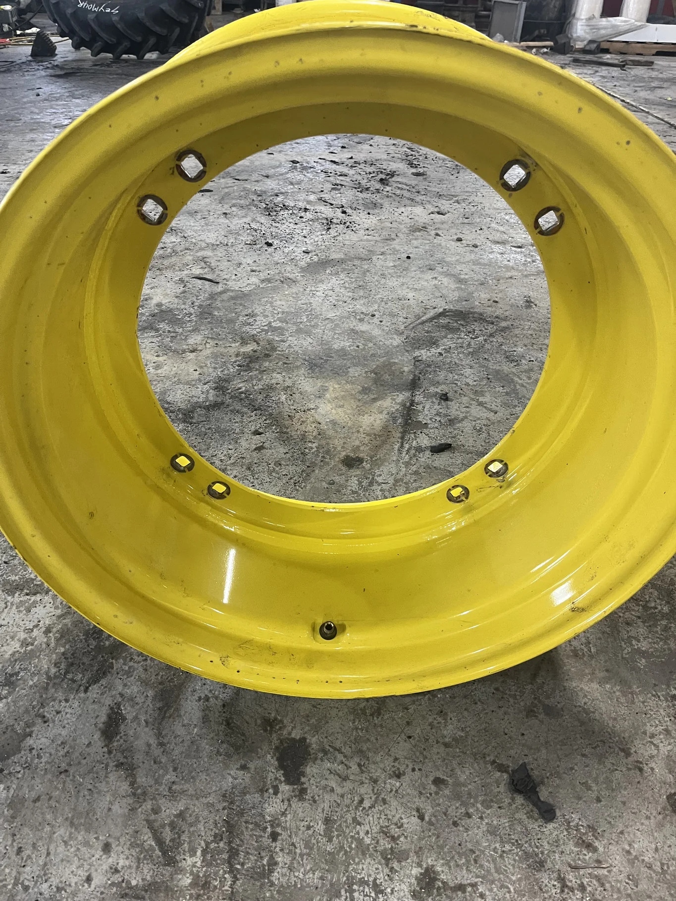 Used 12 X 24 8 Bolt 4/2 Rail Yellow Wheel