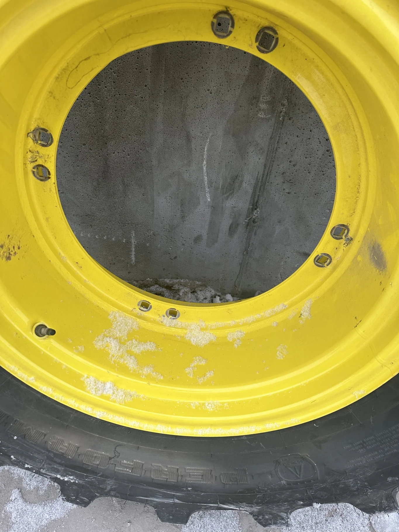 Take-Off 12 X 24 6-19.75 Moveero 4/2 Rail Wheel JD Ag Yellow image 2
