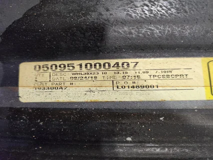 Used 23 x 38 10-13.18-11.09 Case Silver Wheel image 4