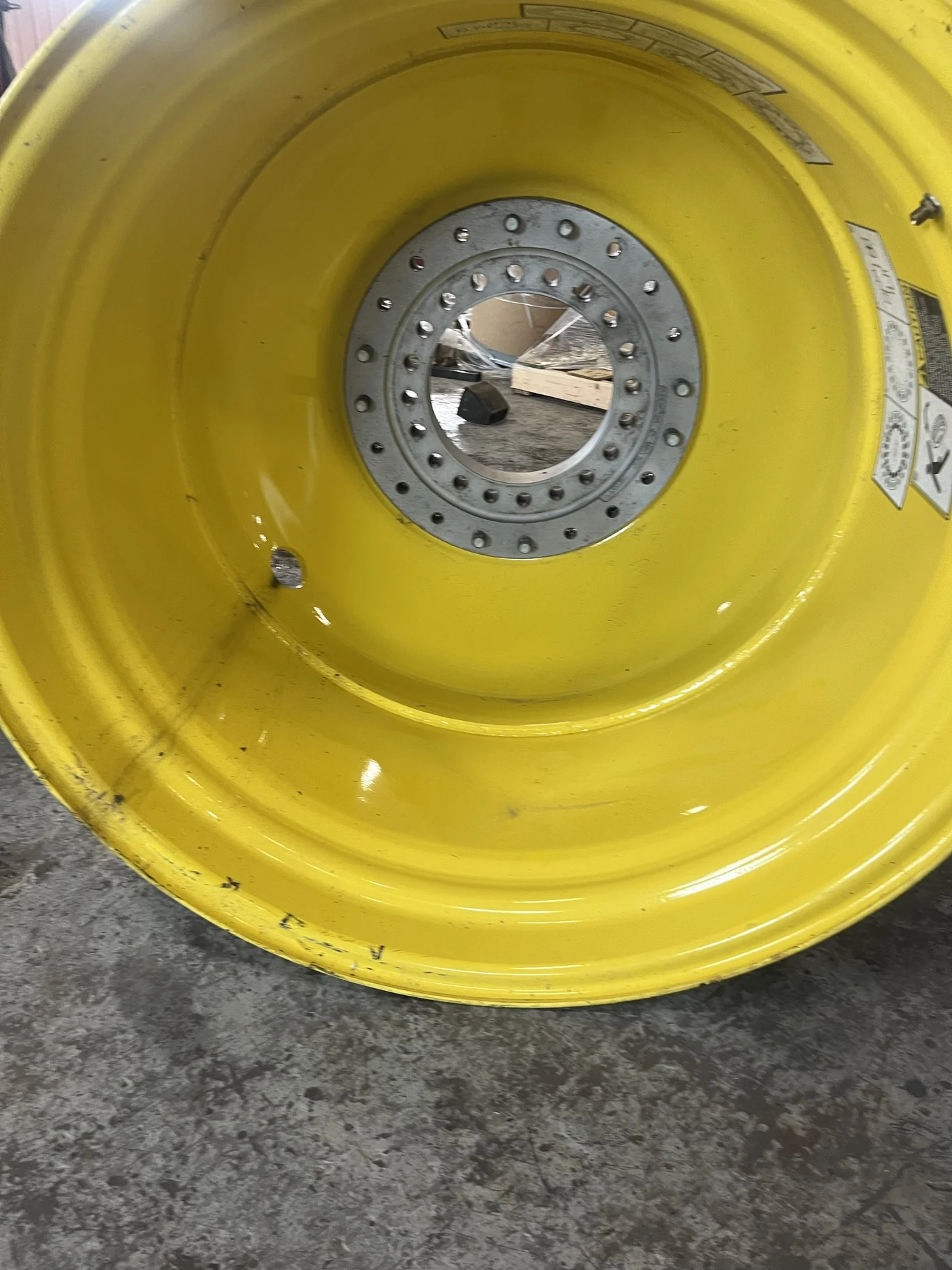 Take-Off 23 x 38 20-18.504-15.372-15.63 JD Ag Yellow Wheel image 2