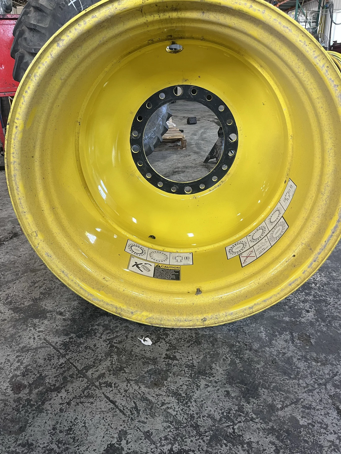 Take-Off 23 x 38 20-18.504-15.372-15.63 JD Ag Yellow Wheel image 2