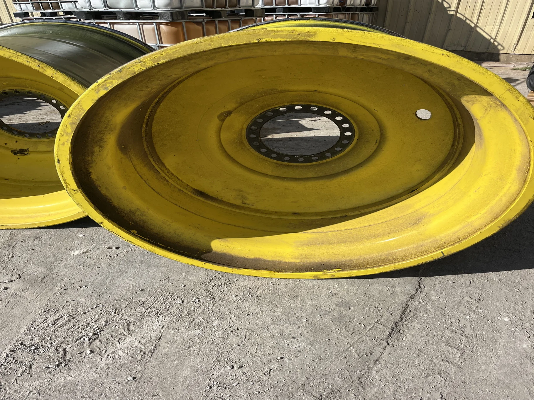 Used 44 X 46 20-13.19-11.07 Yellow Combine Wheel image 3