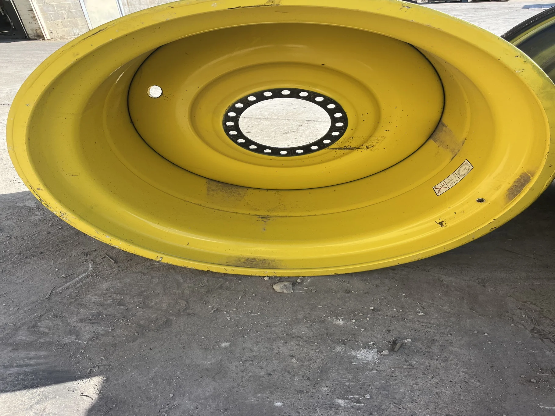Used 44 X 46 20-13.19-11.07 Yellow Combine Wheel image 4