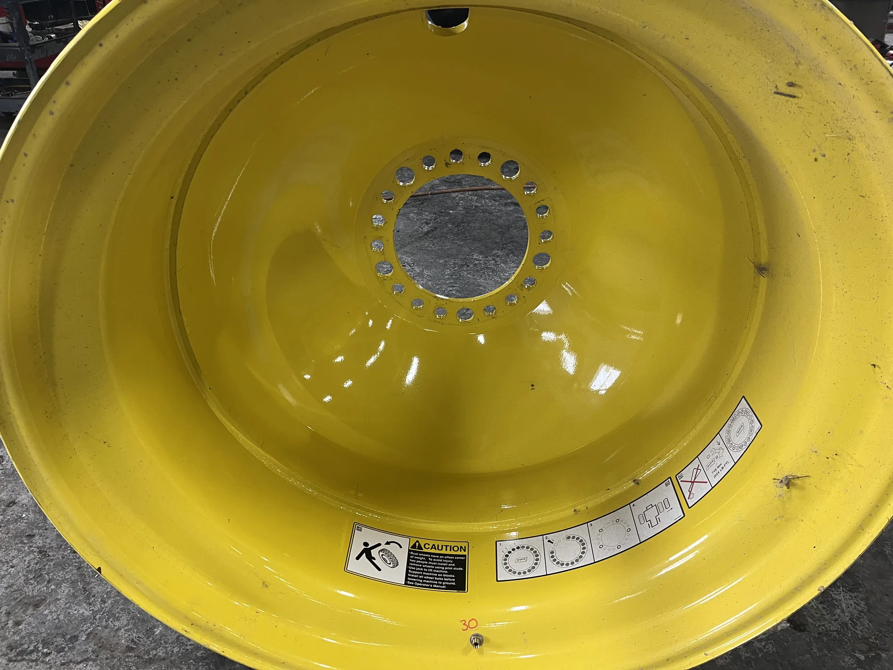 Take-Off 18 X 42 20-13.19-10.50 Dolly Dual Yellow Wheel image 2