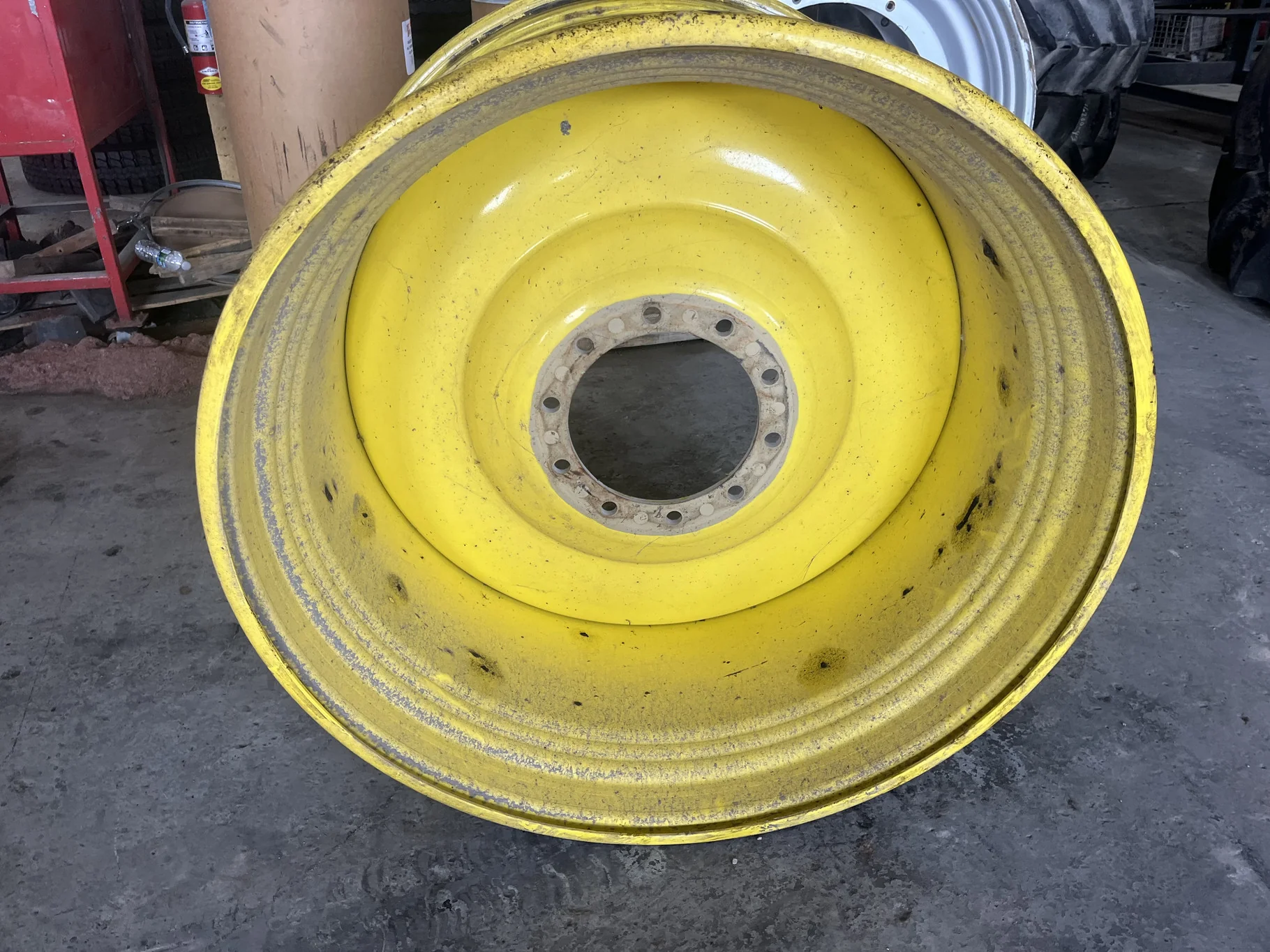 Used 30 X 42 10-13.187-11.08 .906  Yellow Combine Wheel image 2