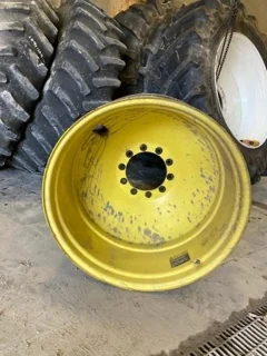 Used 16 X 38 10-13.187-11.08 (.906) Dolly Dual JD Yellow Wheel with 23.5" FS