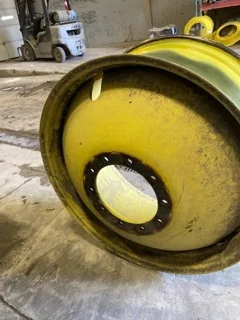 Used 16 X 38 10-13.187-11.08 (.906) Dolly Dual JD Yellow Wheel with 23.5" FS image 2