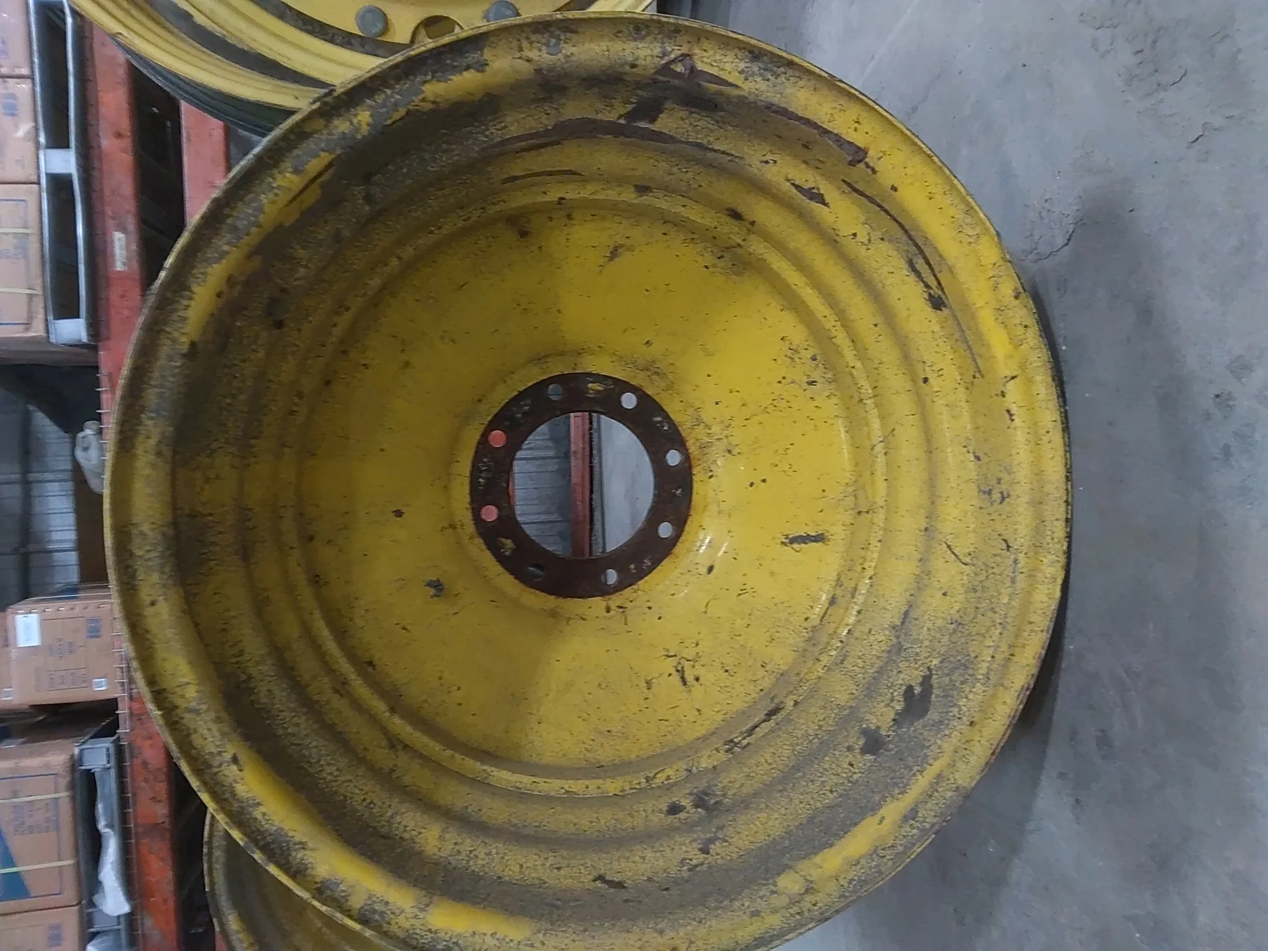 Used 25 X 26 8-8-6.013-2.52 Yellow Combine Wheel image 3