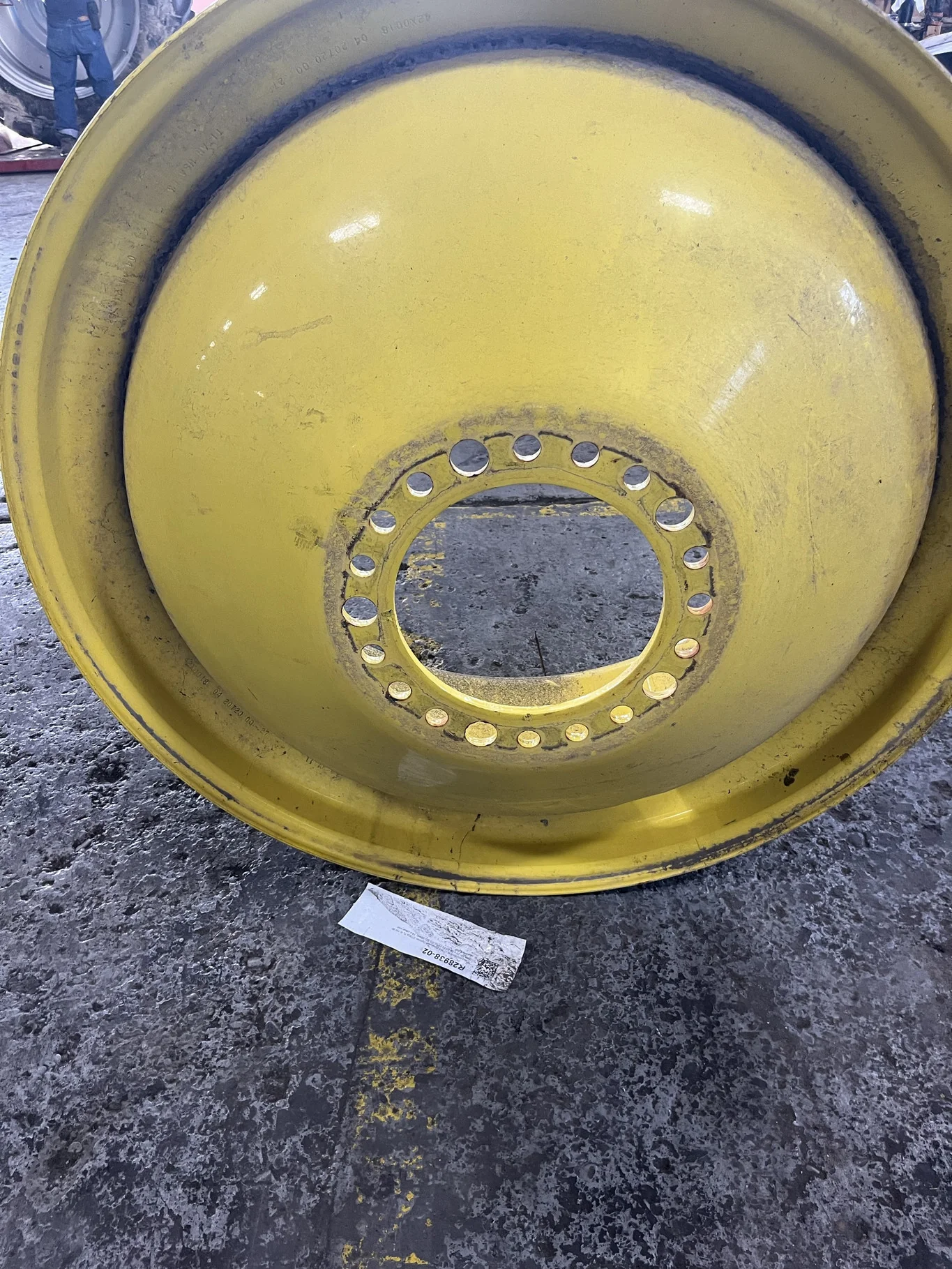 Used 18 x 42 20-13.189-10.50-15.00 Dolly Dual Yellow Wheel