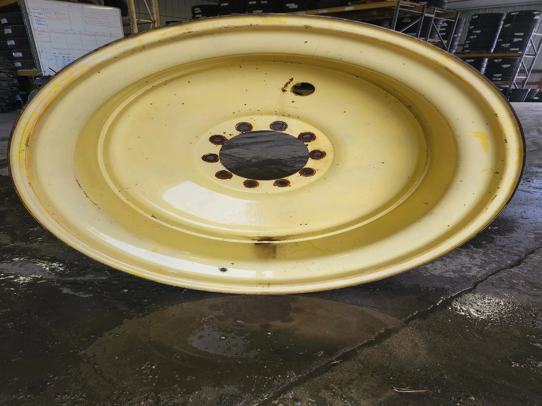 Used 18 x 42 10 Bolt (18.25 FRONT) Yellow Wheel