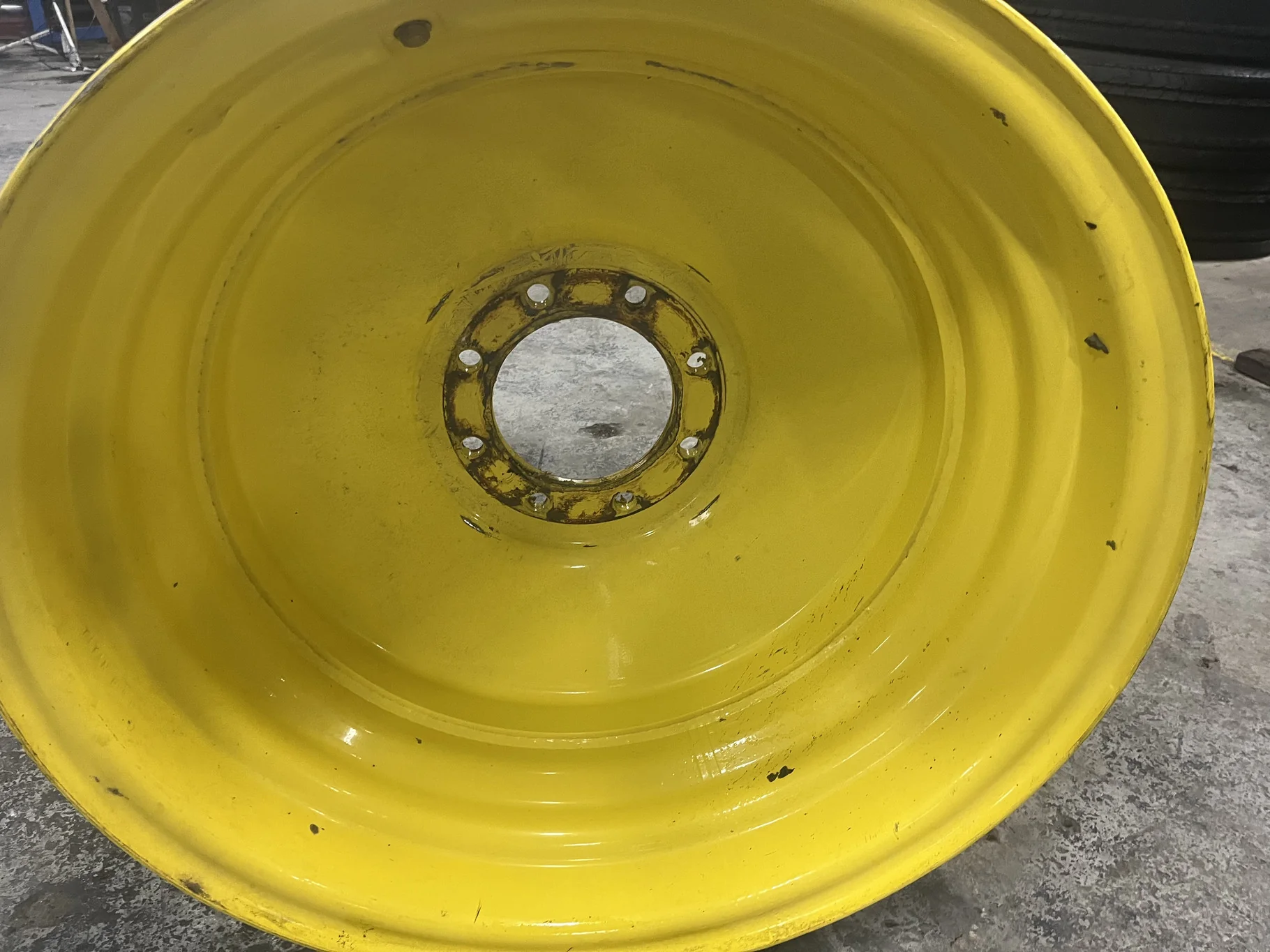 Used 25 x 26 8-8-6 Dual Combine Yellow Wheel