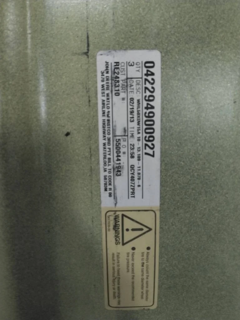 Used 15 x 50 10-13.19-11.07 John Deere Titan Dual image 2