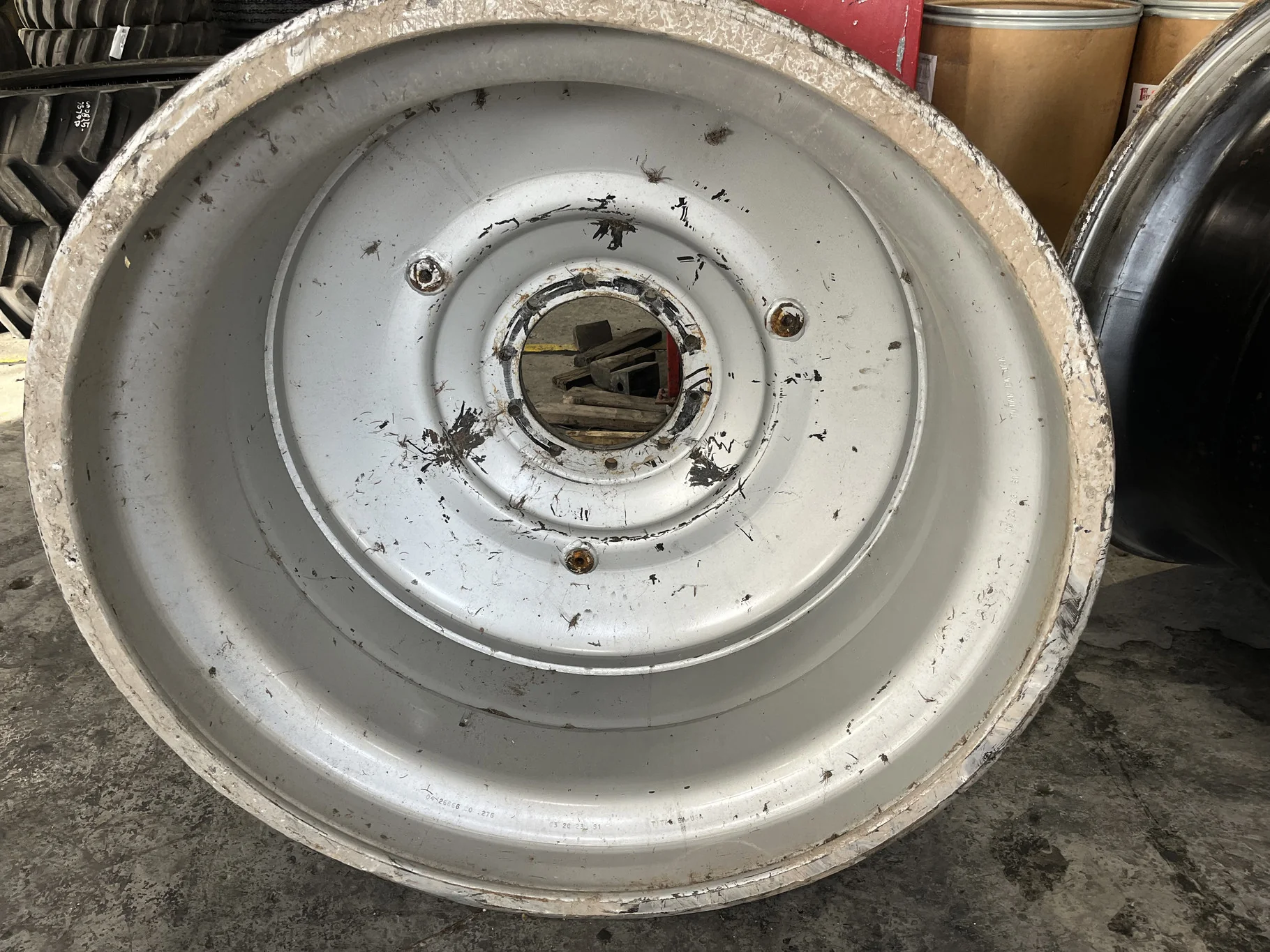 Used 44 X 46 10-13.19-11.07 Silver Wheel image 2