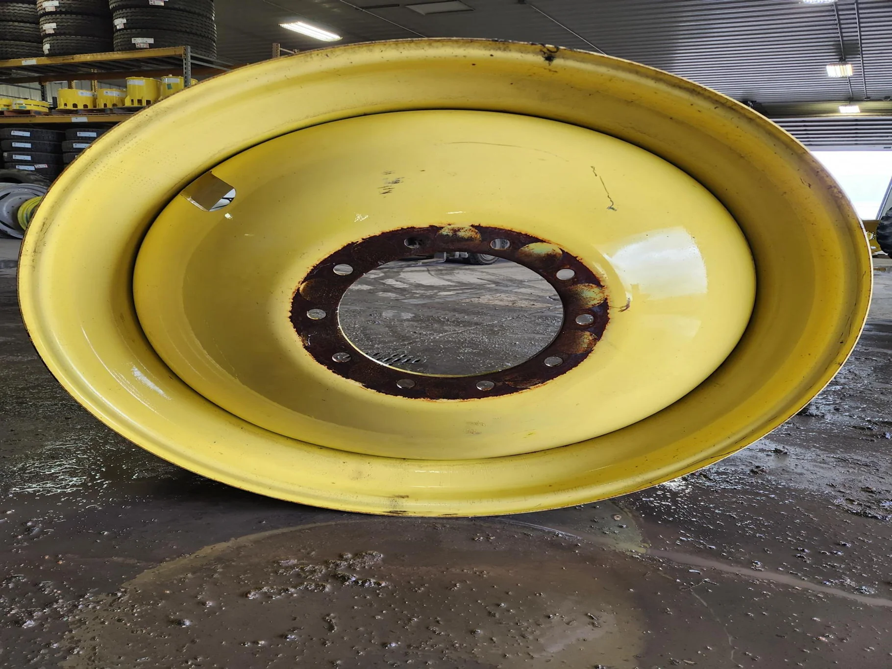 Used 18 X 42 10-13.18-11.09-12.4IN (Outside) Dolly Dual Yellow Wheel image 6