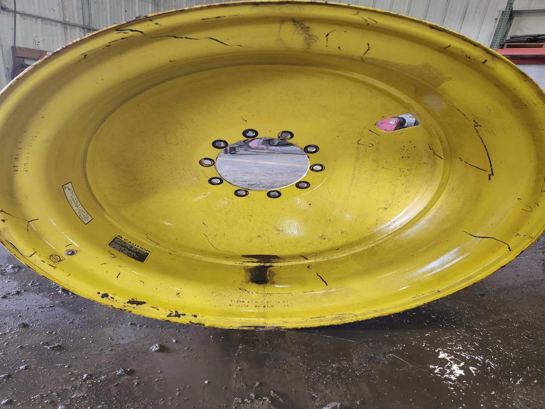 Used 18 X 42 10-13.18-11.09-12.4IN (Outside) Dolly Dual Yellow Wheel image 8