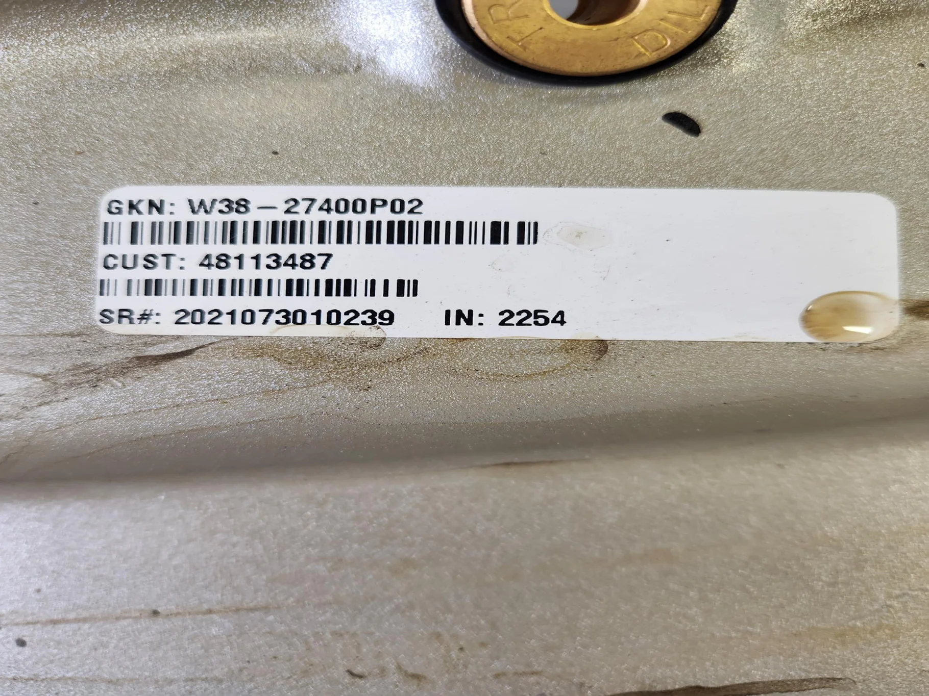 Used 12 X 38 8-10.82-8.78 Case Silver Waffle Wheel