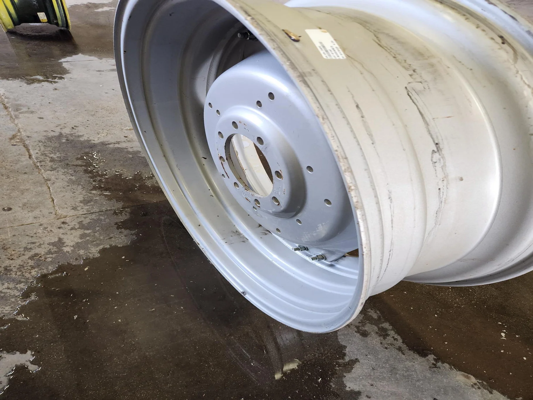Used 12 X 38 8-10.82-8.78 Case Silver Waffle Wheel image 5