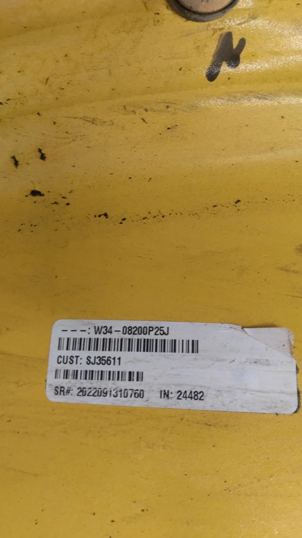 Take-Off 15 X 34 Waffle 3 Bolt Yellow Wheel image 3