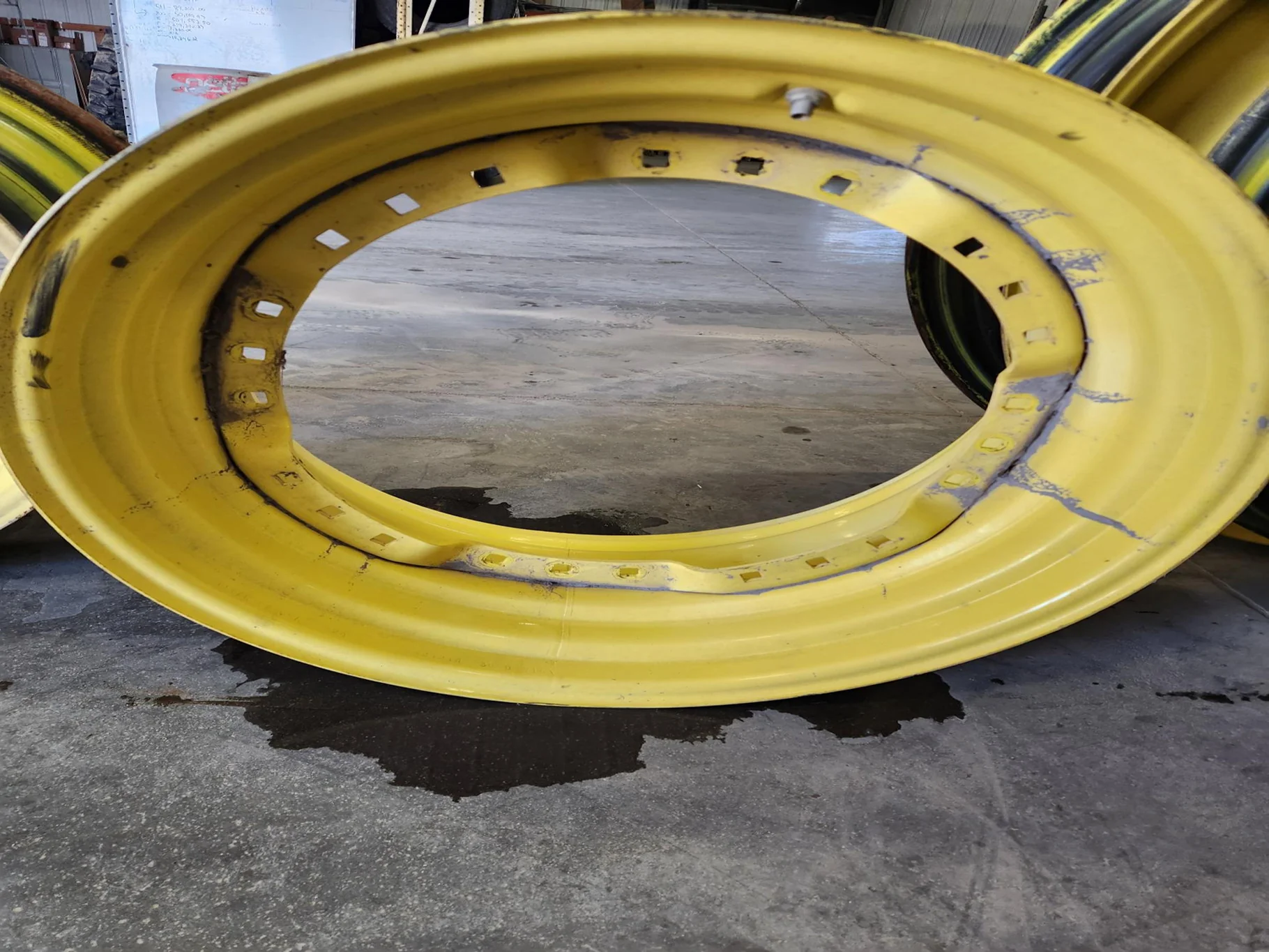 Used 15 x 30 10-13.189-11.077 Yellow Wheel image 2