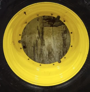 Used 20 x 42 12-32.047-30.078 (.945) JD Ag Yellow Stub Disc Wheel