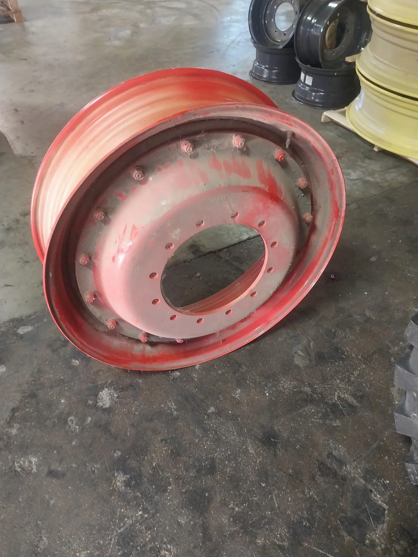 Used 11 x 38 12-16.732-14.62 Stub Disc w/ Disc Fendt Red Wheel image 4
