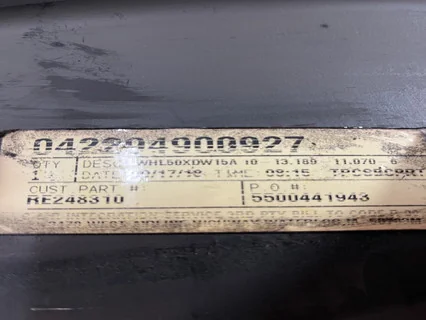 Used 15 X 50 10 Bolt .906 Dual Yellow Wheel image 3